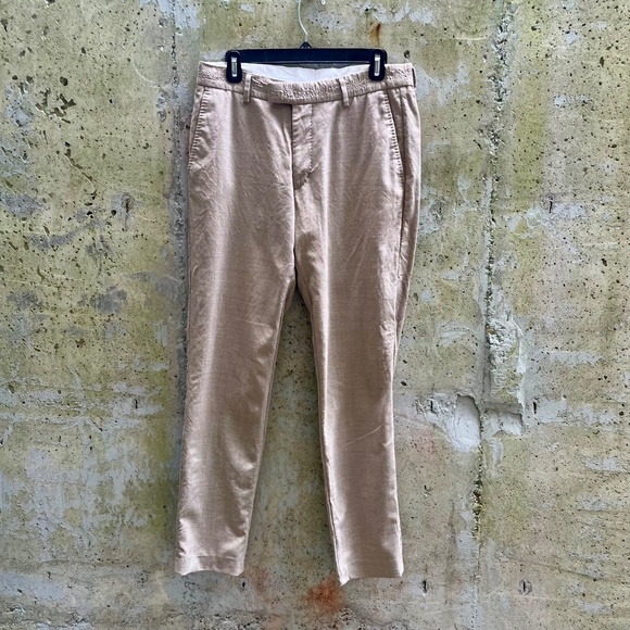 Tiger of Sweden Men's Trousers, Tenuta Wool Suit Pants, Khaki /Beige, Size 38 - Picture 3 of 13